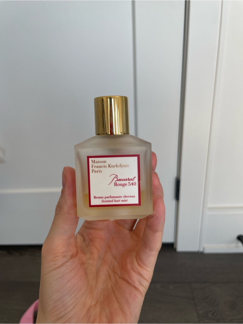Baccarat Rouge hair scent